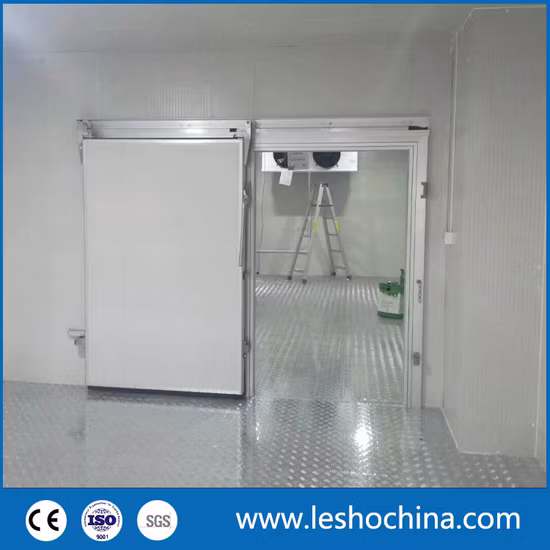 Industrial Automatic or Manual Polyurethane Sandwich Panel Thermal Insulated Stainless Steel Cold Storage Freezer Room Sliding Door for Cold Chain Warehouse