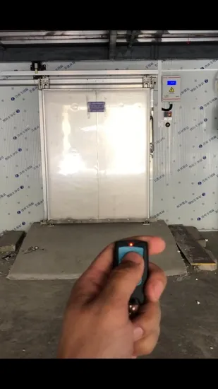 Industrial Automatic or Manual Polyurethane Sandwich Panel Thermal Insulated Stainless Steel Cold Storage Freezer Room Sliding Door for Cold Chain Warehouse