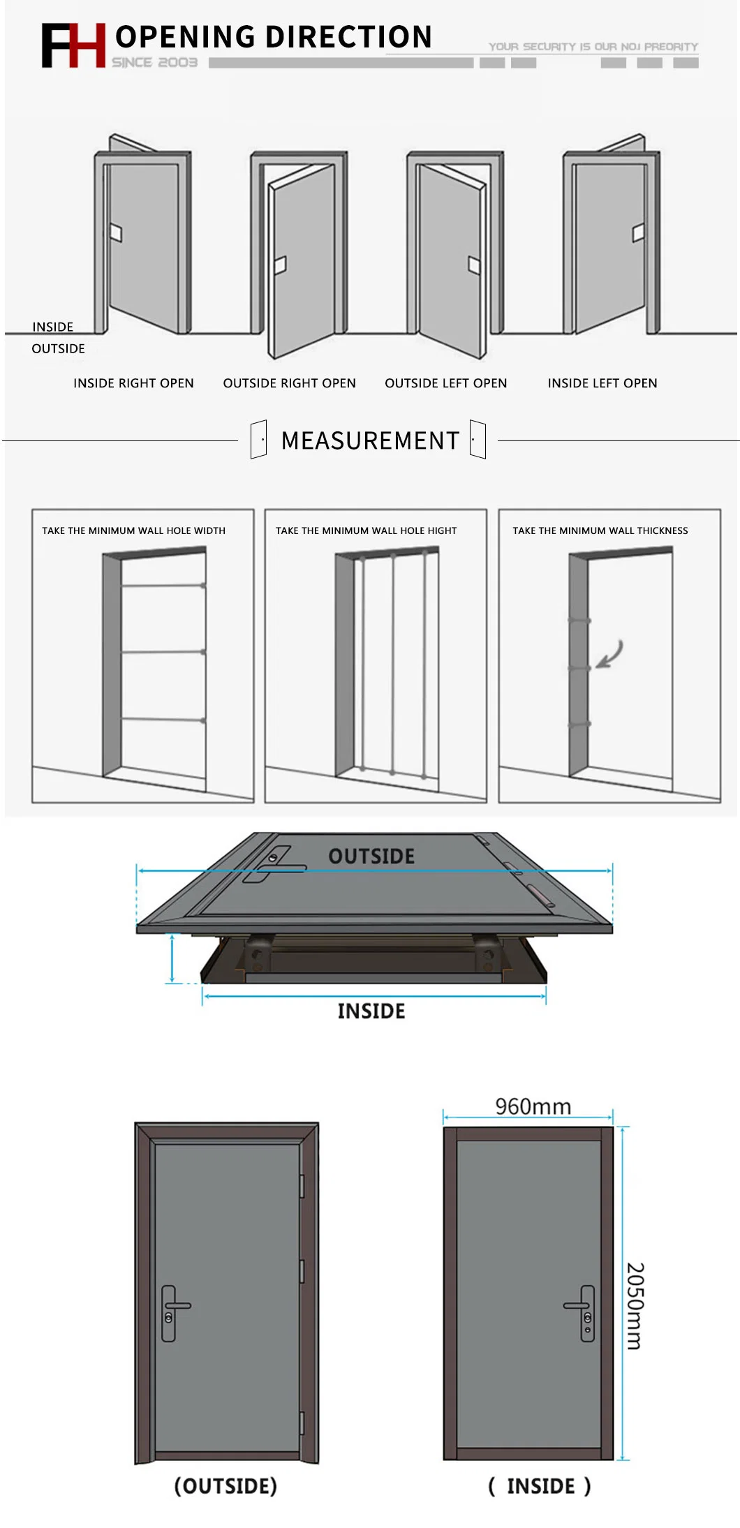 Modern Style Cheap Single Security Steel Main Entrance Armored Door Design for Sale