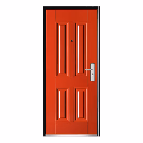 Puerta de entrada de acero de alta calidad color cobre