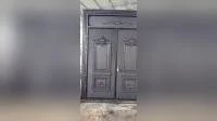 Puerta antiexplosión de balas antibalas de aluminio fundido de diseño simple moderno